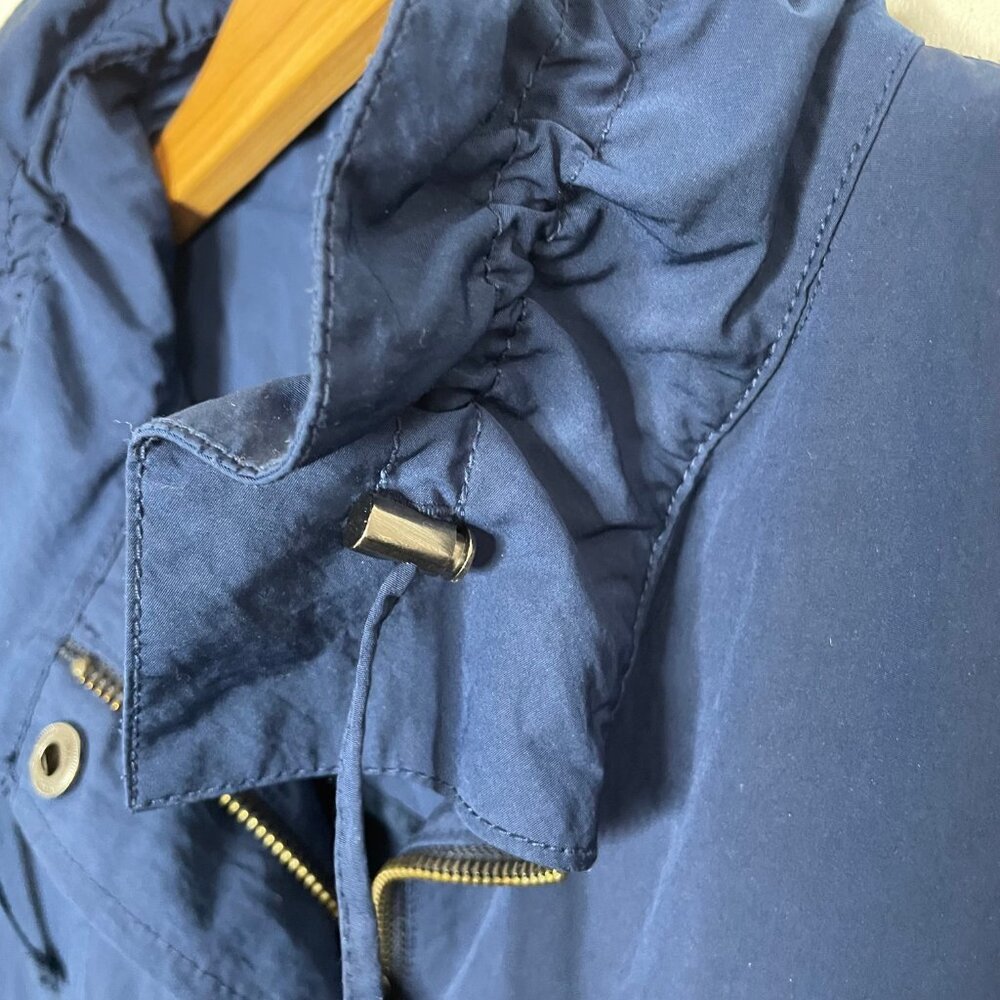 Banana Republic Women’s Parka Blue XS Nylon Adjustable Waist Jacket Outdoors - Picture 8 of 14